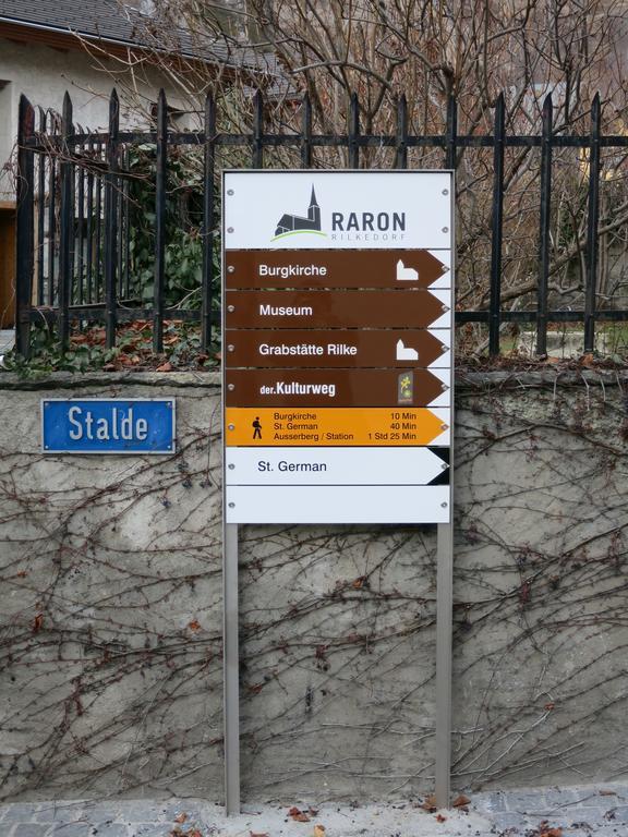 Apartment Rilkedorf Raron Exteriör bild